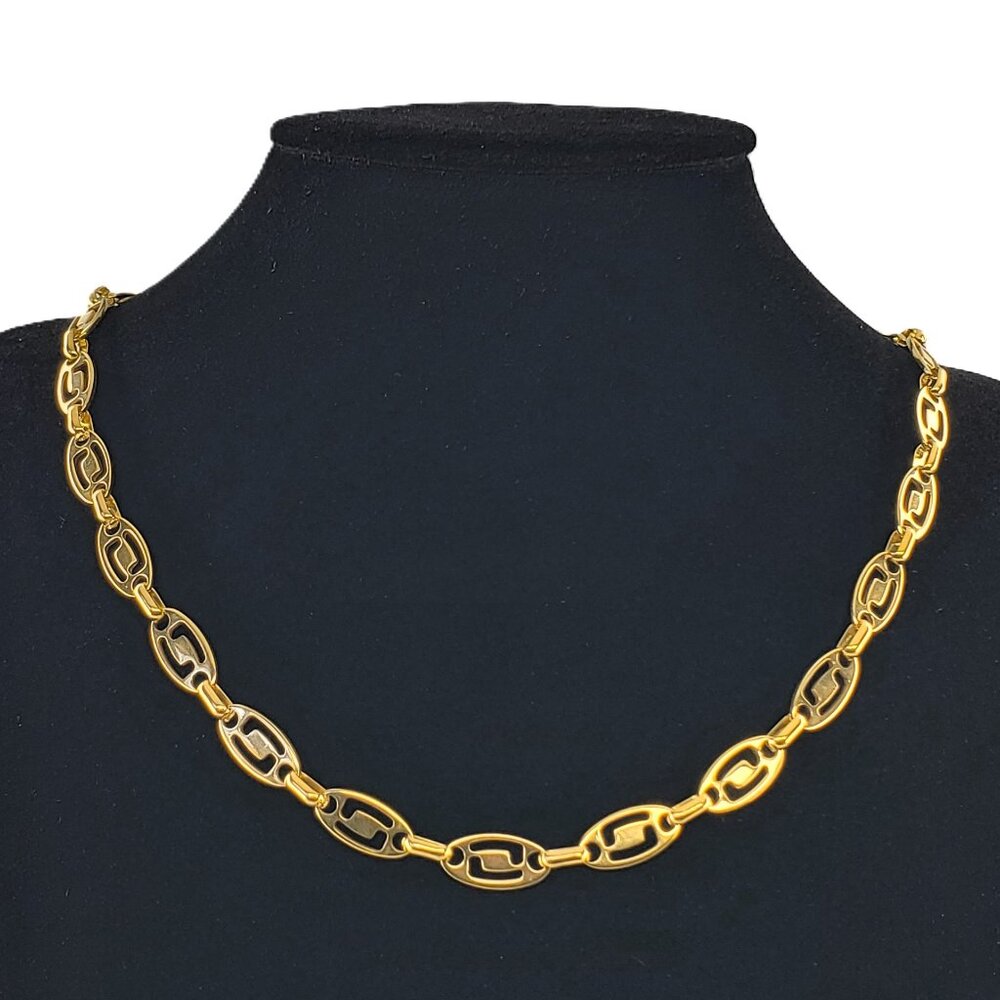 14K Gold Mens 24" Chain Link Necklace Guys 24 inch 14 Karat Streetwear Jewelry